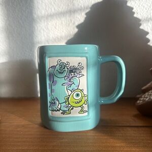Rae Dunn Teal Monsters Inc. Mug